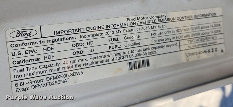 image for item EJ7358 2013 Ford F450 Super Duty XL Crew Cab flatbed truck