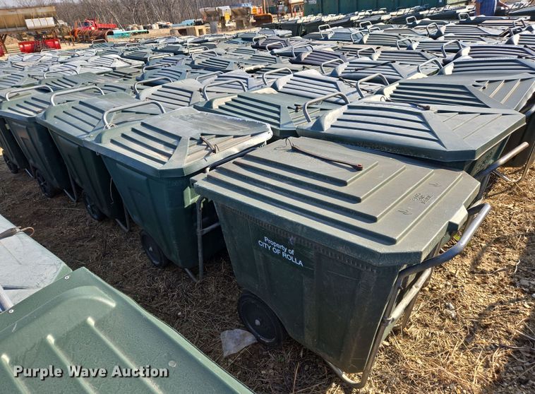 image for item EJ7364  Approximately 50 Ameri-Kart trash carts