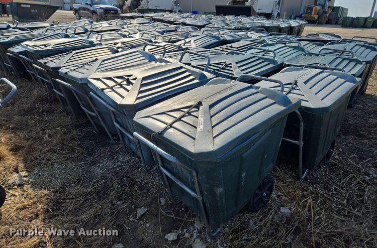 image for item EJ7365 Approximately 50 Ameri-Kart trash carts 