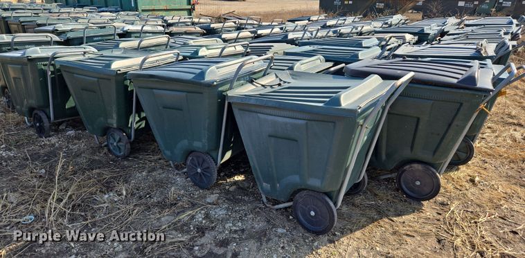 image for item EJ7365 Approximately 50 Ameri-Kart trash carts 