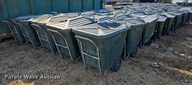image for item EJ7366 Approximately 50 Ameri-Kart trash carts 