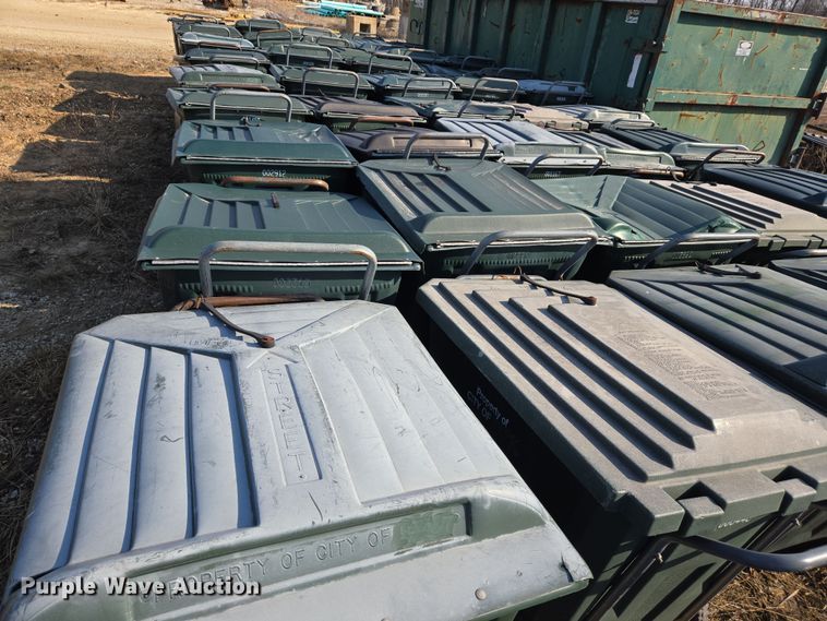 image for item EJ7366 Approximately 50 Ameri-Kart trash carts 