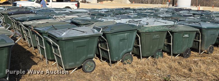 image for item EJ7369 Approximately 50 Ameri-Kart trash carts 