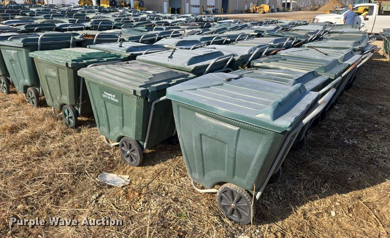 image for item EJ7369 Approximately 50 Ameri-Kart trash carts 