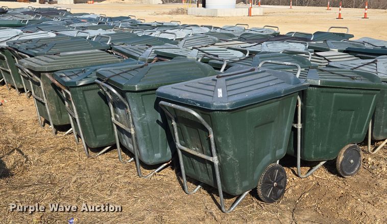 image for item EJ7370 Approximately 50 Ameri-Kart trash carts 