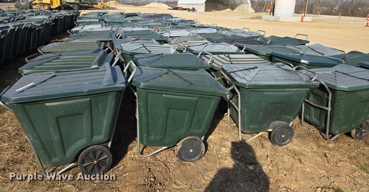 image for item EJ7370 Approximately 50 Ameri-Kart trash carts 