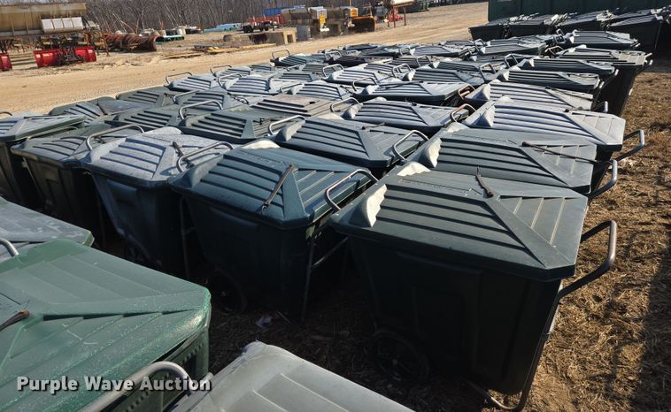 image for item EJ7370 Approximately 50 Ameri-Kart trash carts 