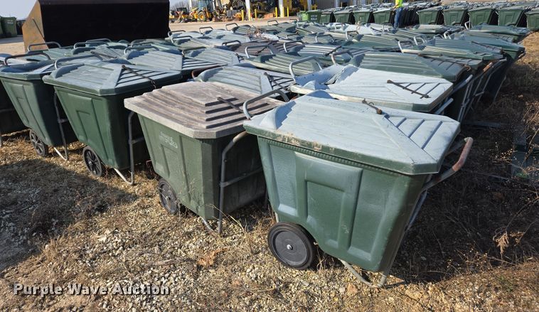 image for item EJ7371 Approximately 50 Ameri-Kart trash carts