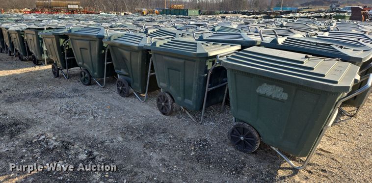 image for item EJ7372 Approximately 125 Ameri-Kart trash carts