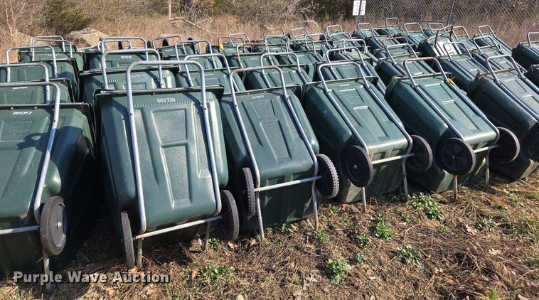 image for item EJ7374 Approximately 50 Ameri-Kart trash carts