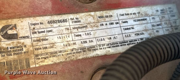 image for item EK0470 2009 Blue Bird Vision school bus