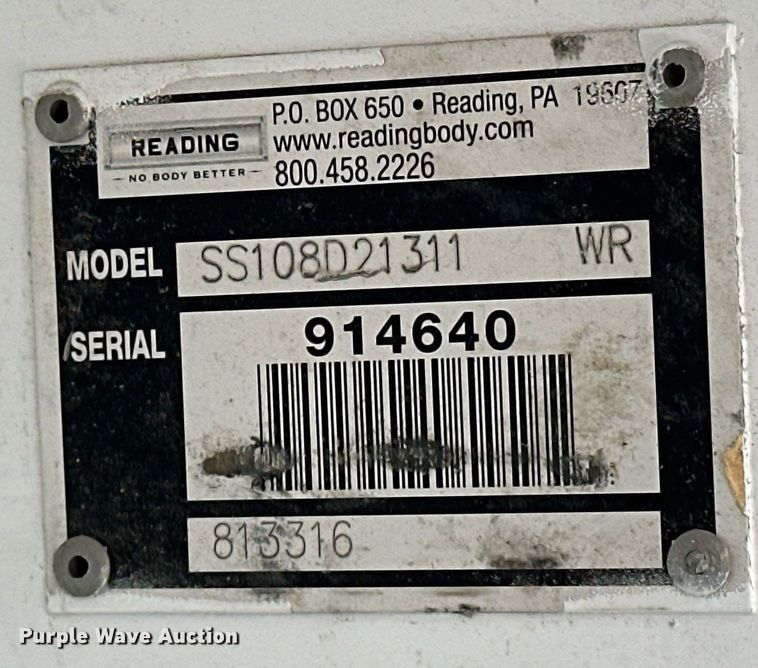 image for item EK0495 Reading SS108D21331 utility bed