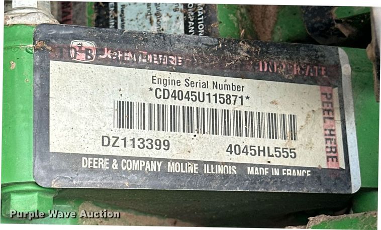 image for item EK0501 2020 John Deere 6130M MFWD tractor