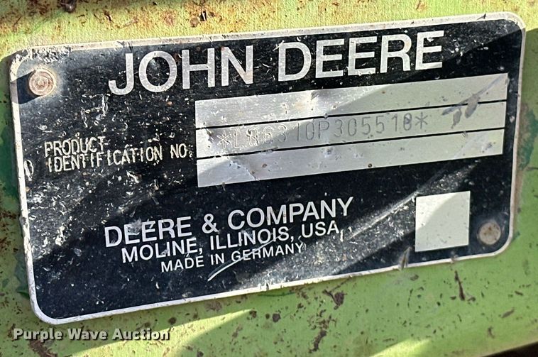 image for item EK0539 2001 John Deere 6310 tractor