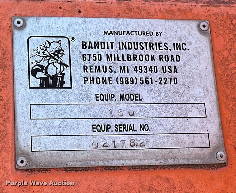 image for item EK0551 2006 Bandit 150 wood chipper