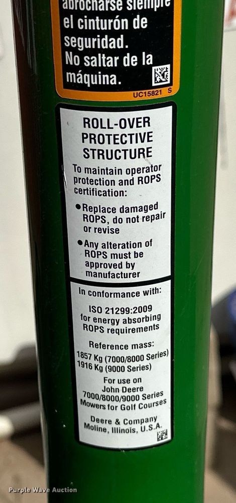 image for item EK0600 2018 John Deere 7700A reel mower