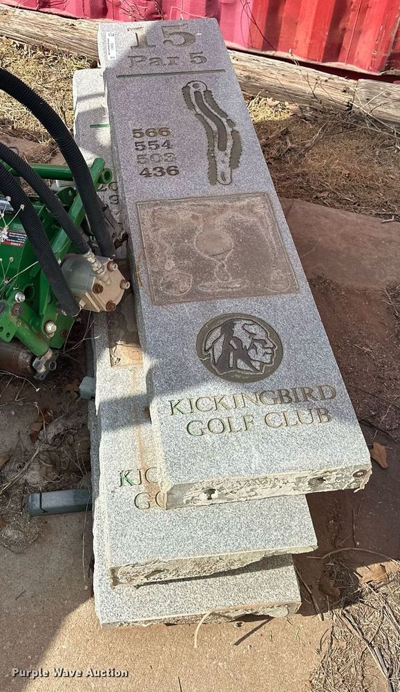 image for item EK0601 Granite stone golf hole markers