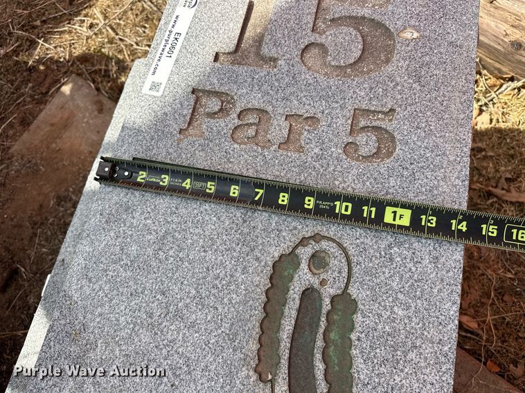 image for item EK0601 Granite stone golf hole markers