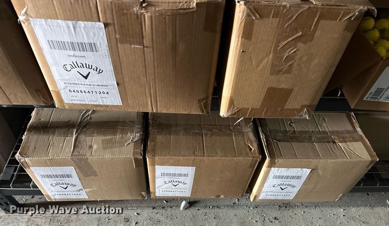 image for item EK0611 (19) boxes of practice golf balls