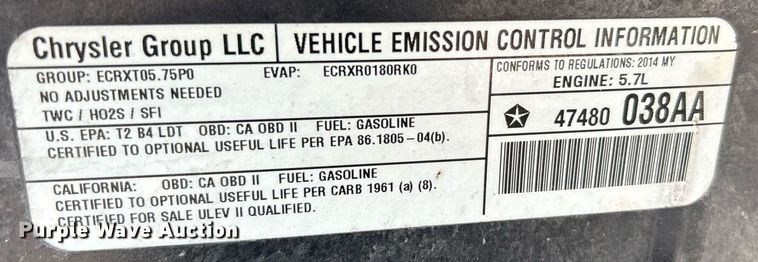 image for item EK2741 2014 Dodge Durango Police SUV