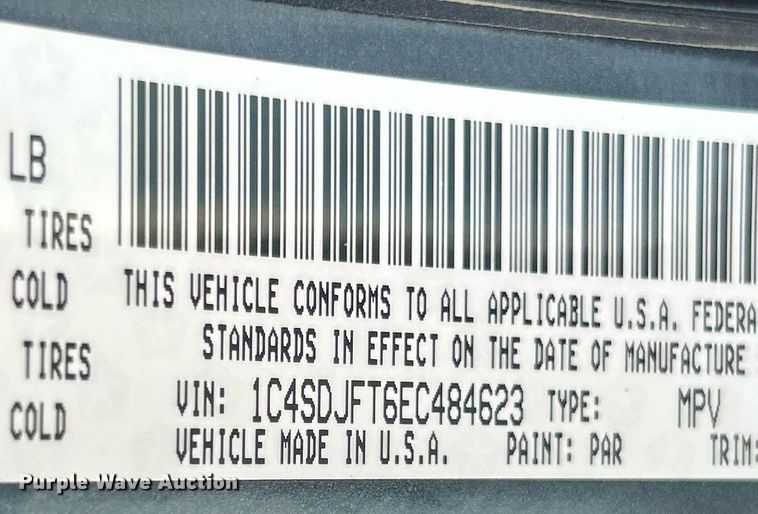 image for item EK2741 2014 Dodge Durango Police SUV