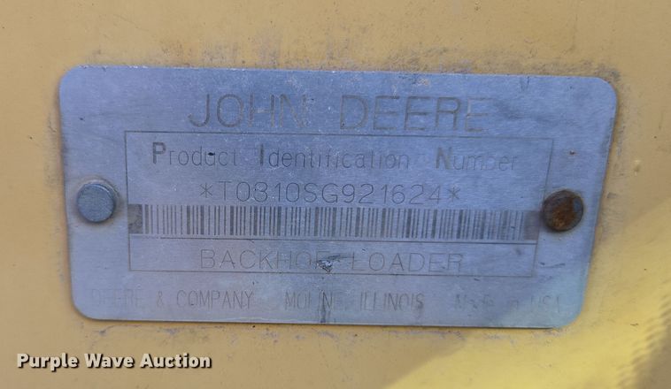 image for item EL5694 2003 John Deere 310SG backhoe