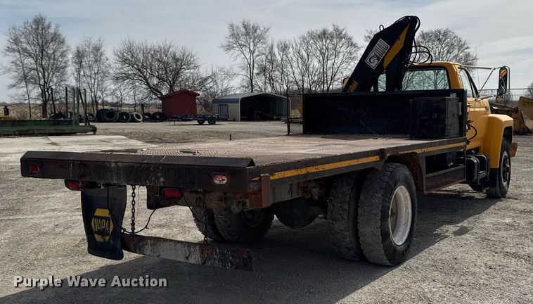 image for item EM3608 1992 Ford F800 crane truck