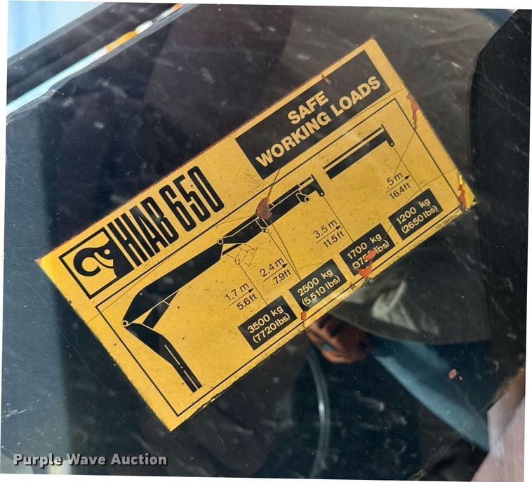 image for item EM3608 1992 Ford F800 crane truck