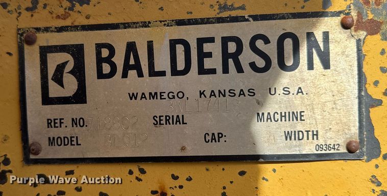 image for item EM3614 Balderson BLQ12 front lift group