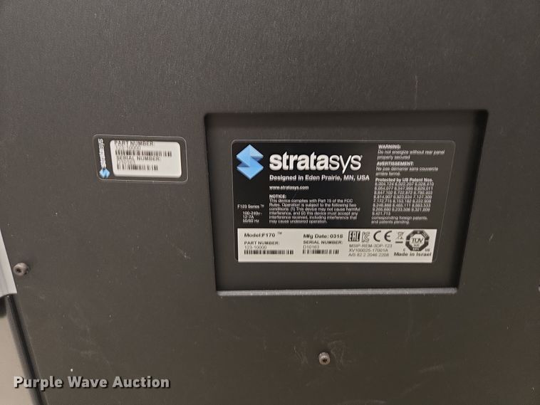 image for item EN3527 Stratasys F170 3D printer