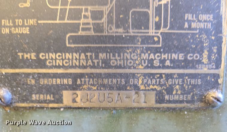 image for item EN3530 Cincinnati 2ML milling machine
