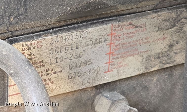 image for item EQ6799 1995 Ford L9000 tanker fire truck