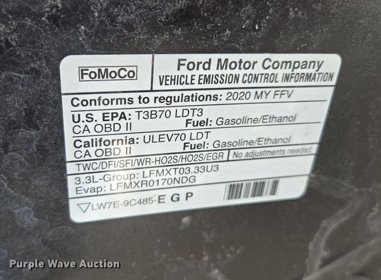 image for item EQ6808 2020 Ford Explorer Police Interceptor  SUV