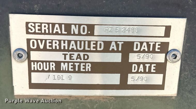 image for item ER8897 1982 Libby MEP 005A generator