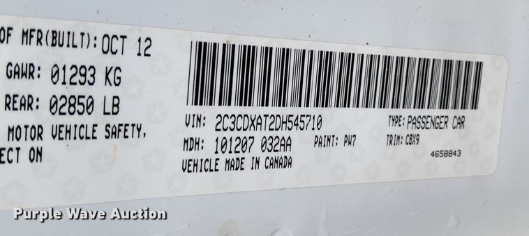 image for item LH9476 2013 Dodge Charger Police 