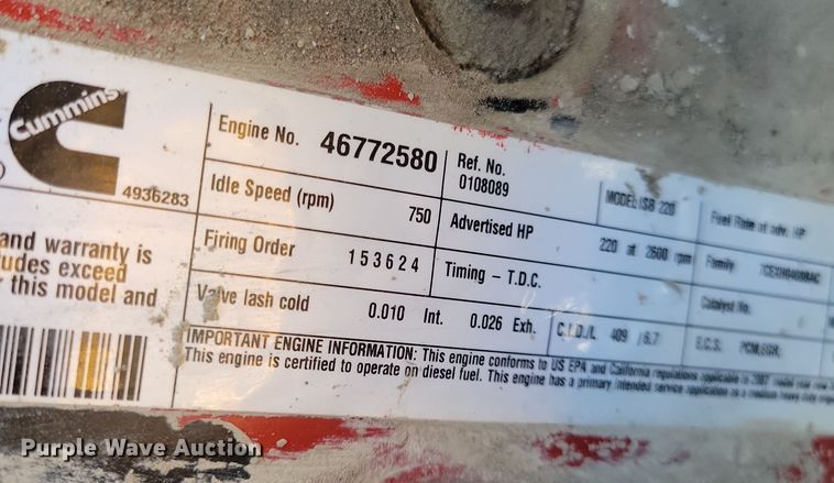 image for item NB9869 2008 Bluebird school bus