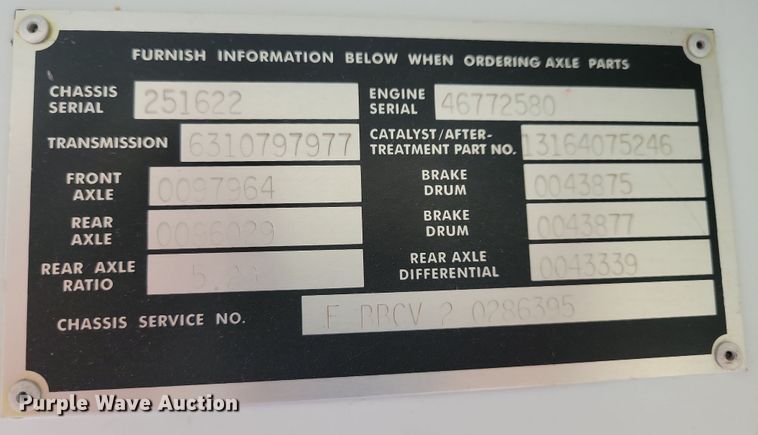 image for item NB9869 2008 Bluebird school bus