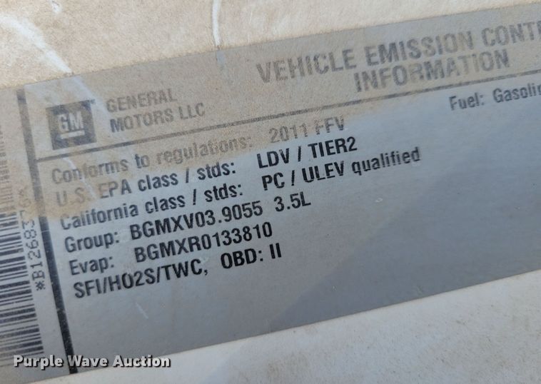 image for item NB9898 2011 Chevrolet Impala 