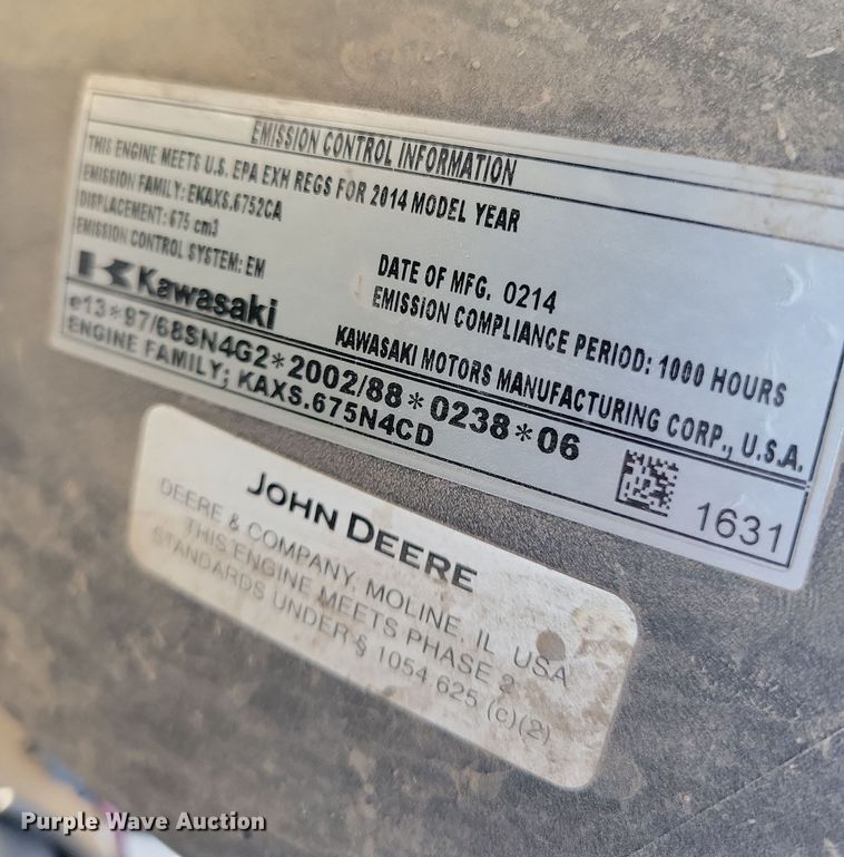 image for item NB9921 2014 John Deere  Gator TX utility vehicle