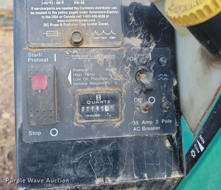 image for item NB9932 Cummins Onan Commercial QD generator