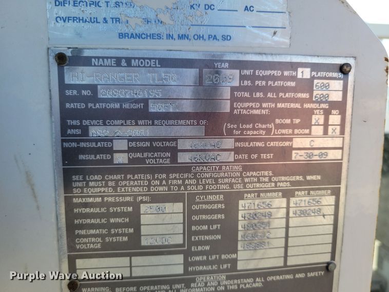 image for item NB9936 2010 International DuraStar 4400 bucket truck