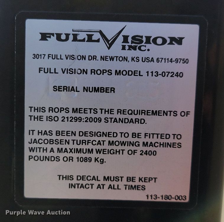 image for item NB9939 Jacobsen Turfcat lawn mower