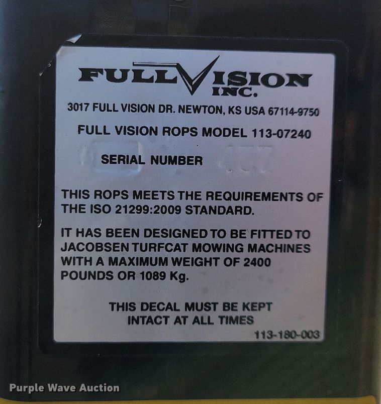 image for item NB9941 Jacobsen Turfcat lawn mower