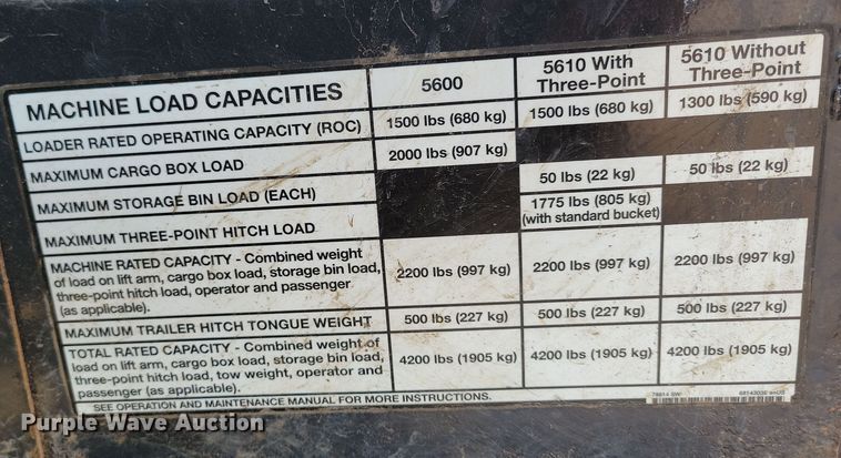 image for item NB9944 2013 Bobcat Toolcat 5600 utility vehicle