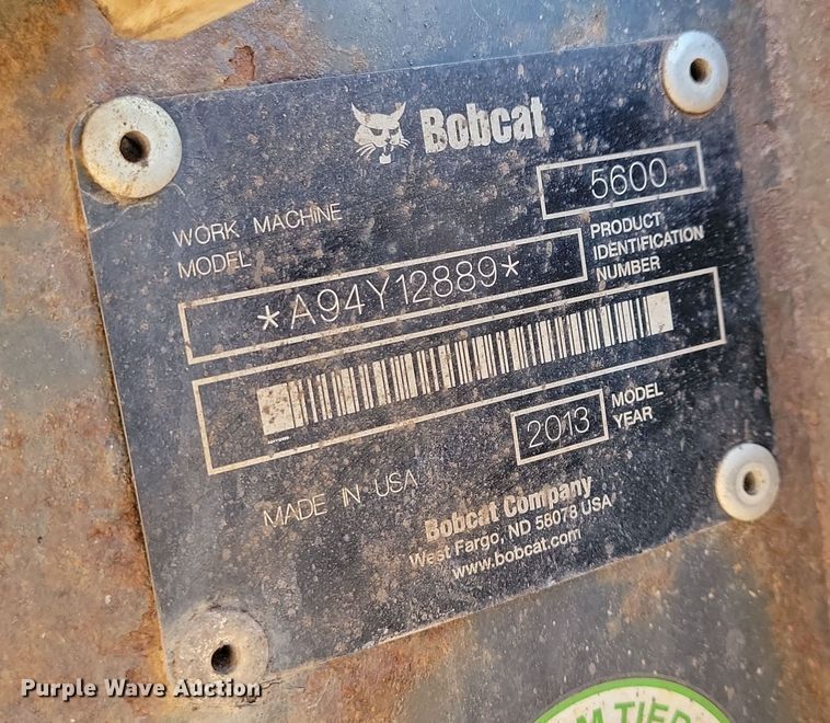 image for item NB9944 2013 Bobcat Toolcat 5600 utility vehicle