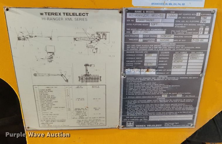 image for item NB9956 2007 Ford F750 Super Duty bucket truck