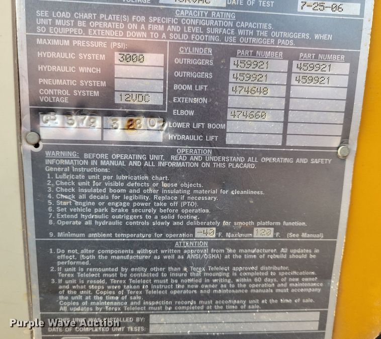 image for item NB9956 2007 Ford F750 Super Duty bucket truck