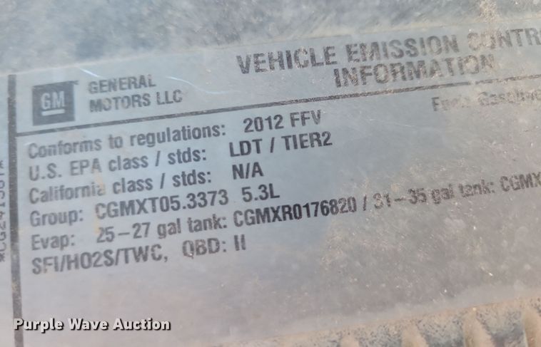 image for item NB9957 2012 Chevrolet  Silverado 1500 Crew Cab pickup truck