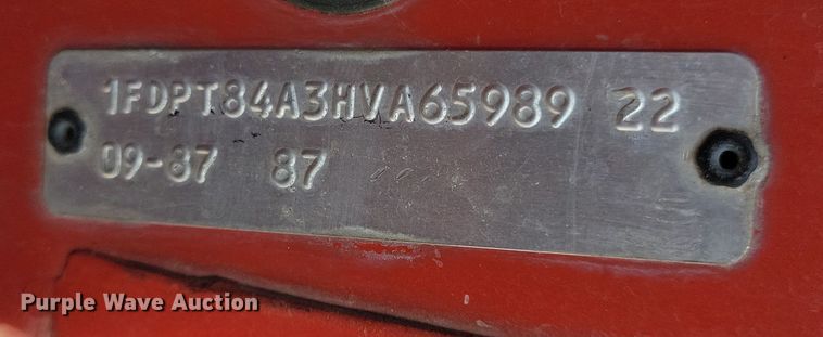 image for item NB9961 1987 Ford F800 dump truck