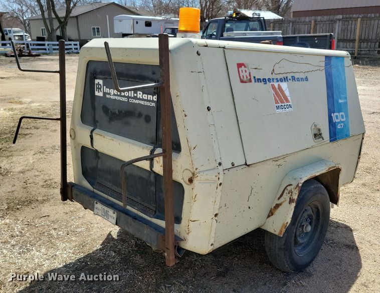 image for item NB9962 Ingersoll Rand 100 air compressor